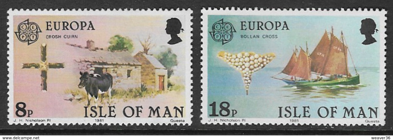 Isle Of Man SG195-196 1981 Europa Set 2v Complete Unmounted Mint [40/32412/25D] - Isle Of Man