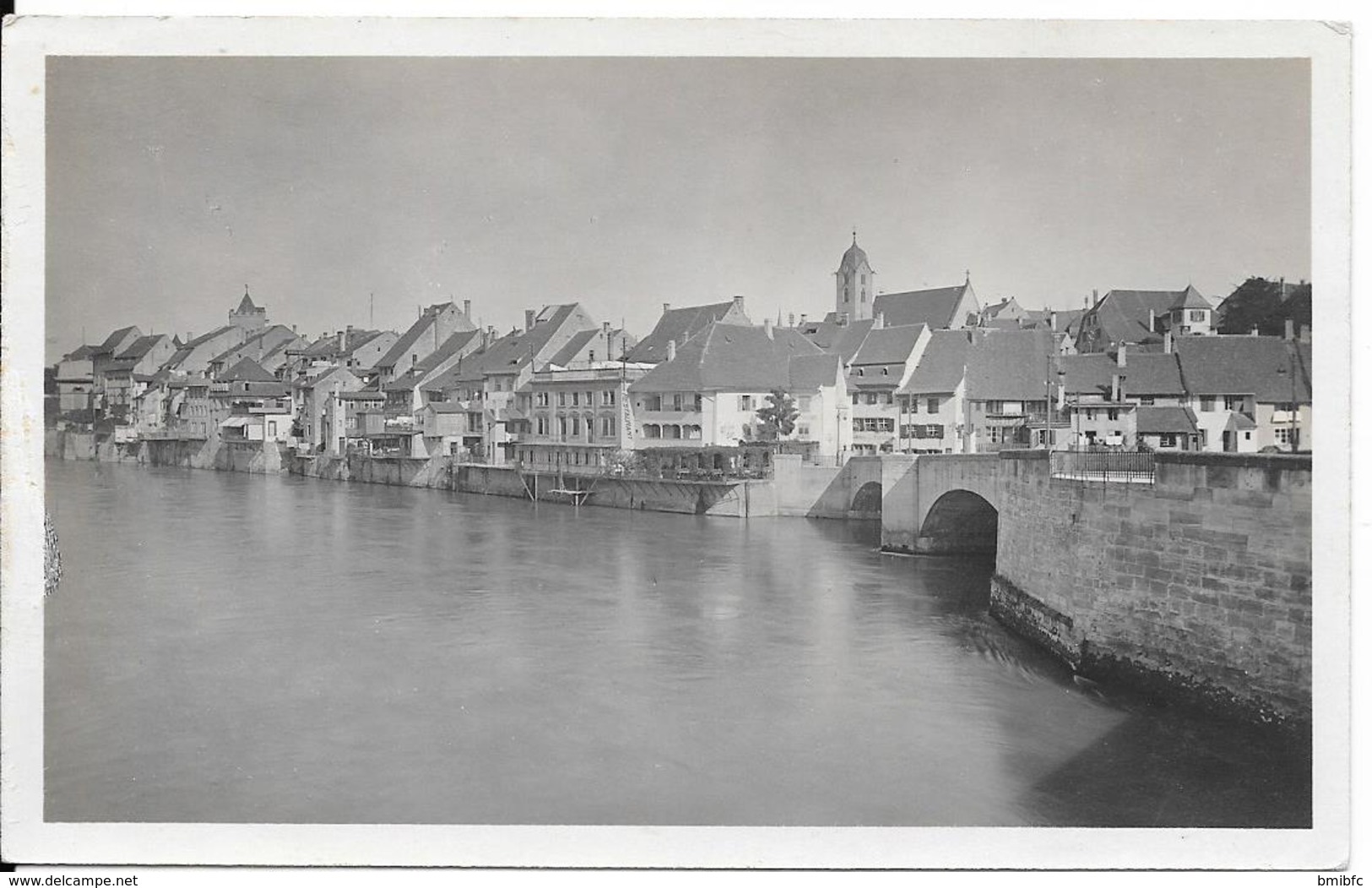 Rheinfelden Von Der Rheinbrücke Aus (carte Photo J. Gaberell, Thalwil) - Rheinfelden