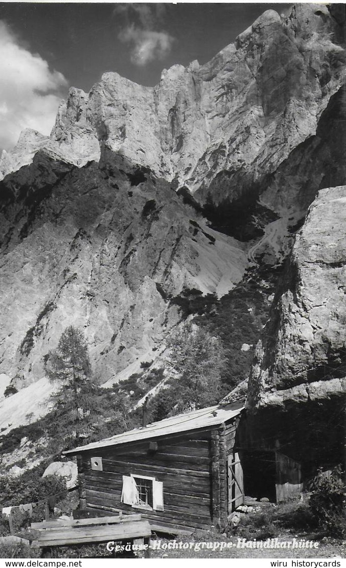 AK 0263  Gesäuse - Haindlkarhütte ( Hochtorgruppe ) / Verlag Fankhauser Um 1950 - Gesäuse