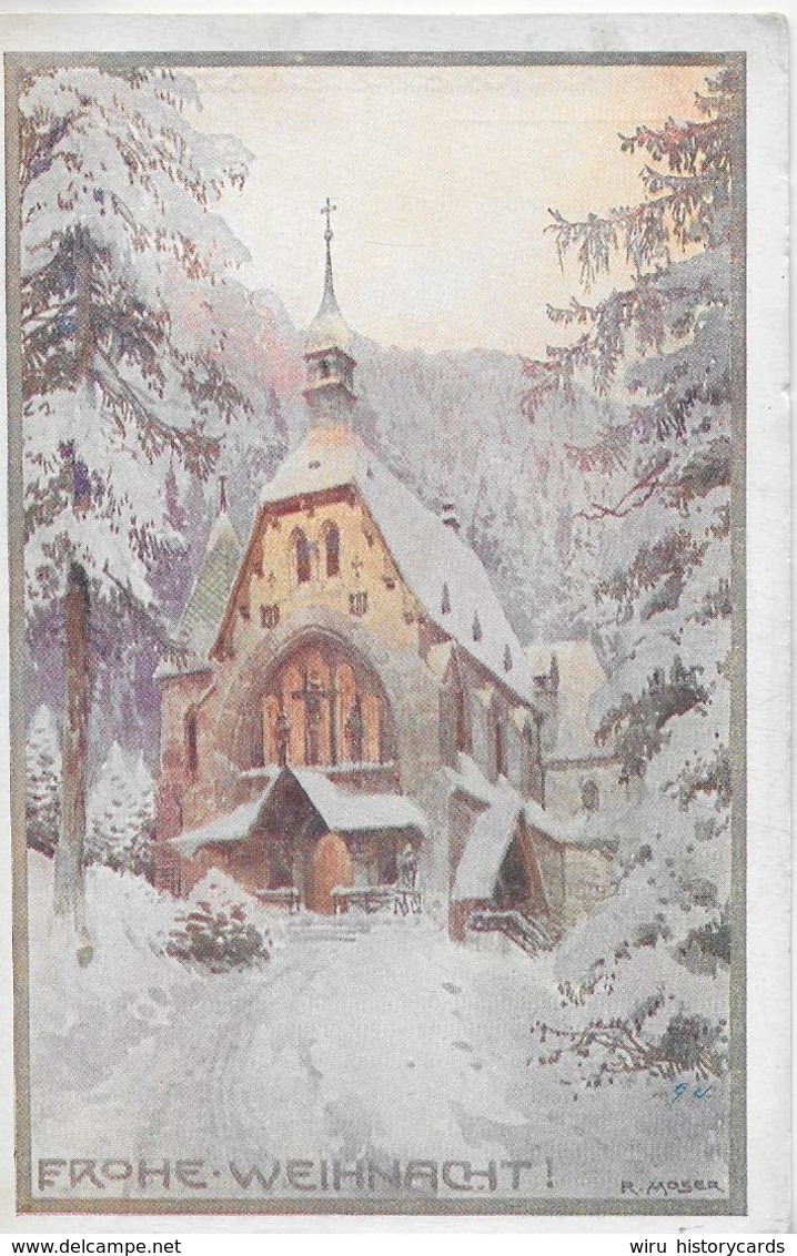 AK 0263  Semmering ( Kircherl ) - Künstlerkarte V. R. Moser / Frohe Weihnacht Um 1910-20 - Semmering