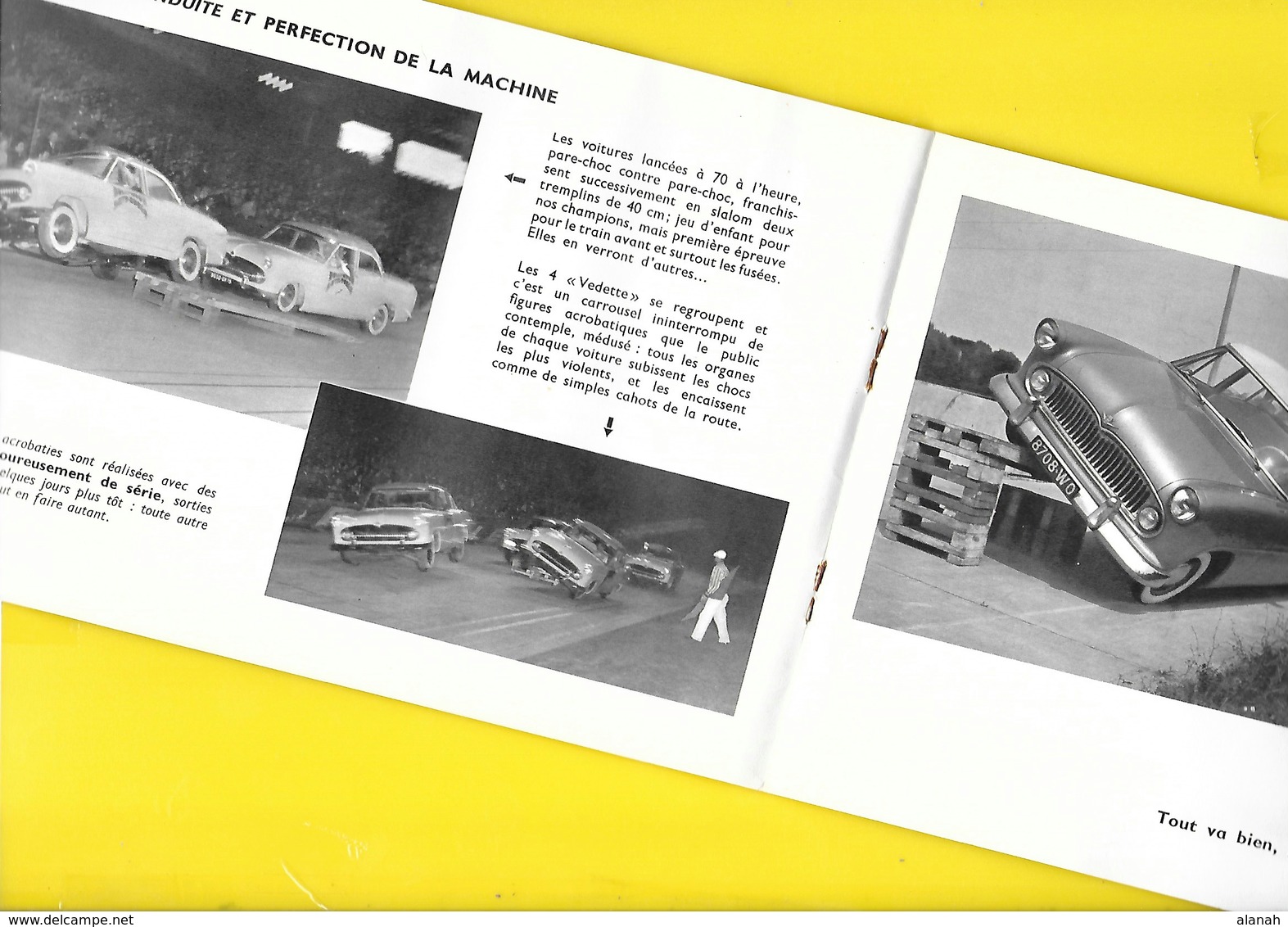 Banc D'Essai  "SIMCA VEDETTE"  12 Pages Format 23 X 15 Cm Env. - Cars