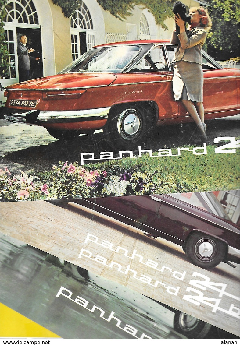 3 Catalogues "PANHARD 17 , 24 B & Bt, 24 Ct"  12 Pages Chacun Format A4 - Voitures