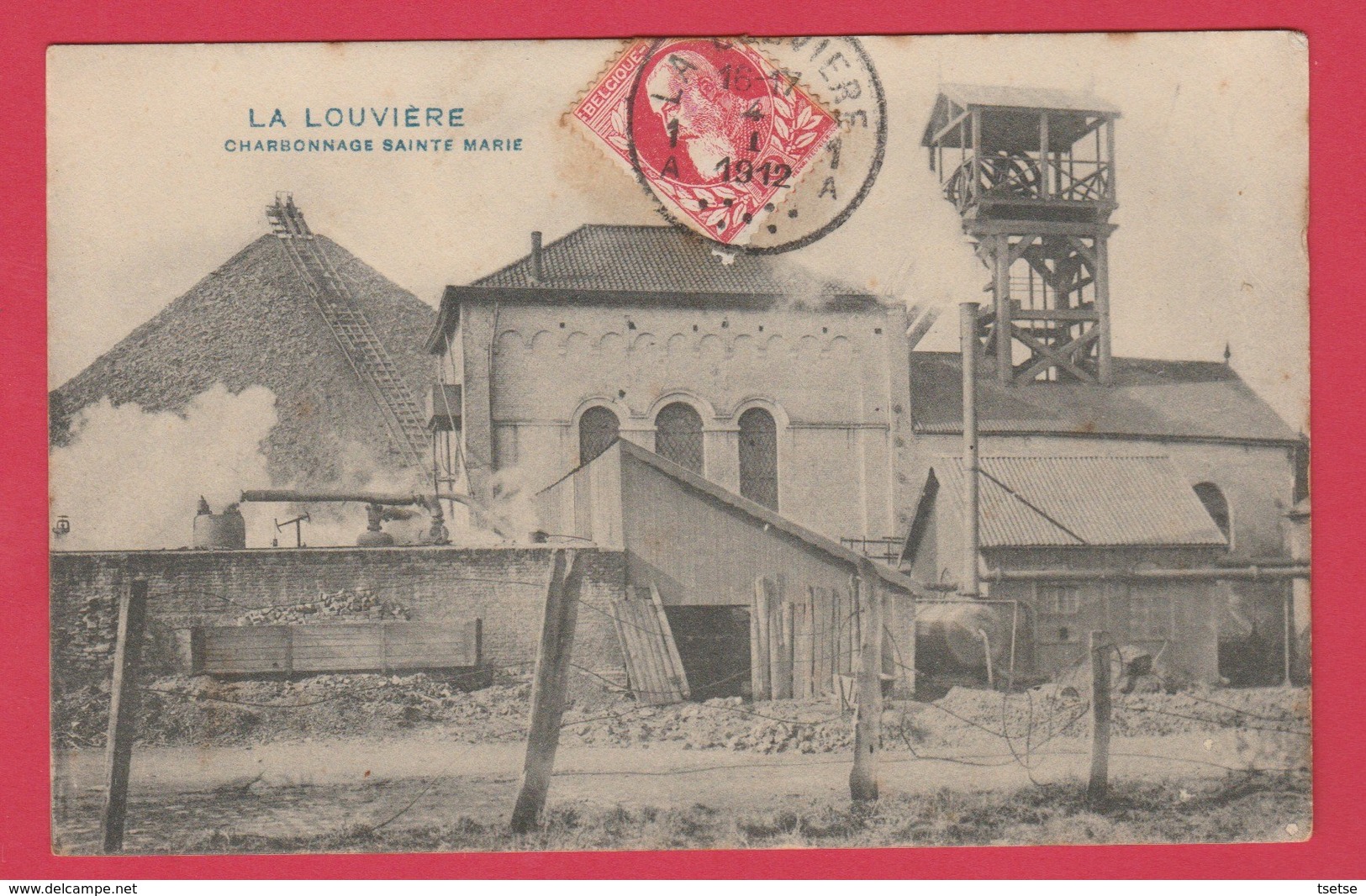 La Louvière - Charbonnage Sainte-Marie -1912 ( Voir Verso ) - La Louvière