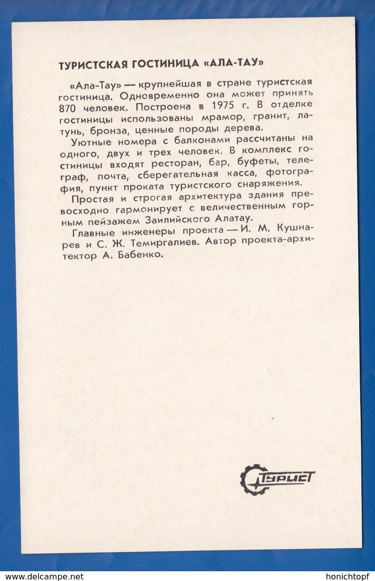 Kasachstan; Alma-Ata - Kasachstan