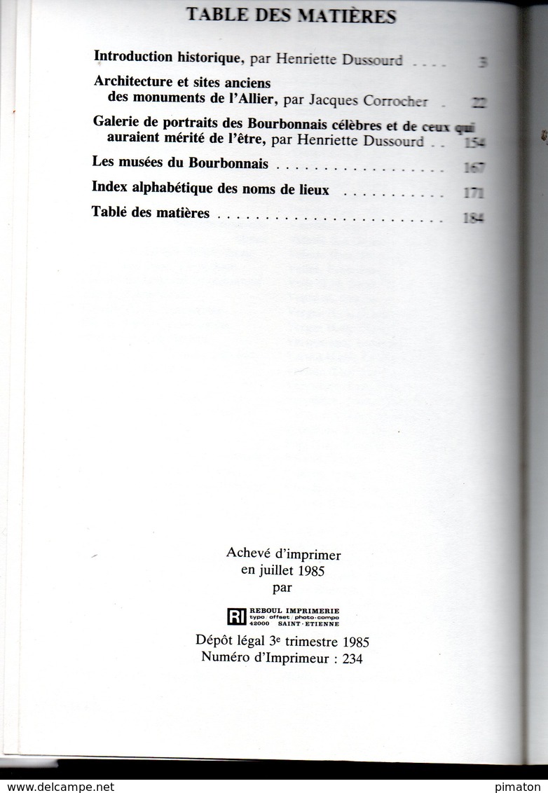 à La Découverte Du ... BOURBONNAIS Livre De 169 Pages Par JACQUEC CORROCHER Et HENRIETTE DUSSOURD - Bourbonnais