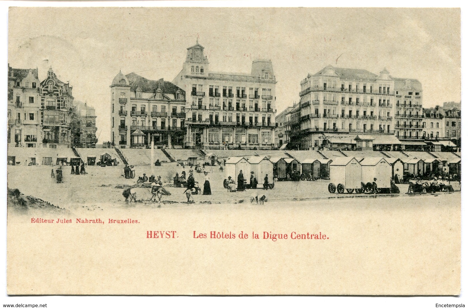 CPA - Carte Postale - Belgique - Heyst - Les Hôtels De La Digue Centrale - 1901 (B8999) - Heist