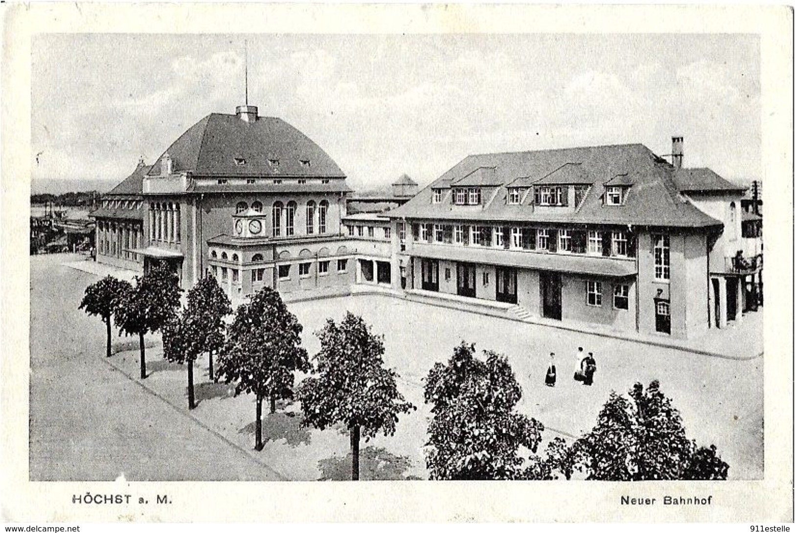 Allemagne .HOCHST .   NEUER  BAHNHOF    ( LA GARE ) - Hoechst