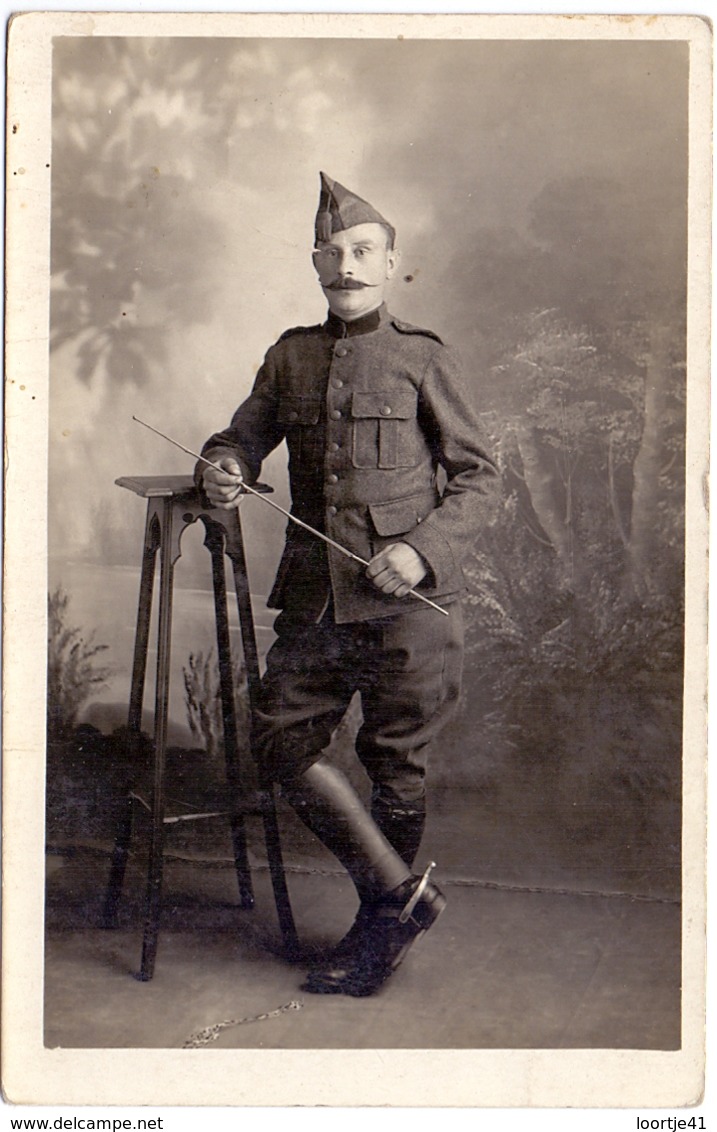 Fotokaart - Carte Photo - Soldat Soldaat - Photo De L'Yser - Le Tréport - Uniforms