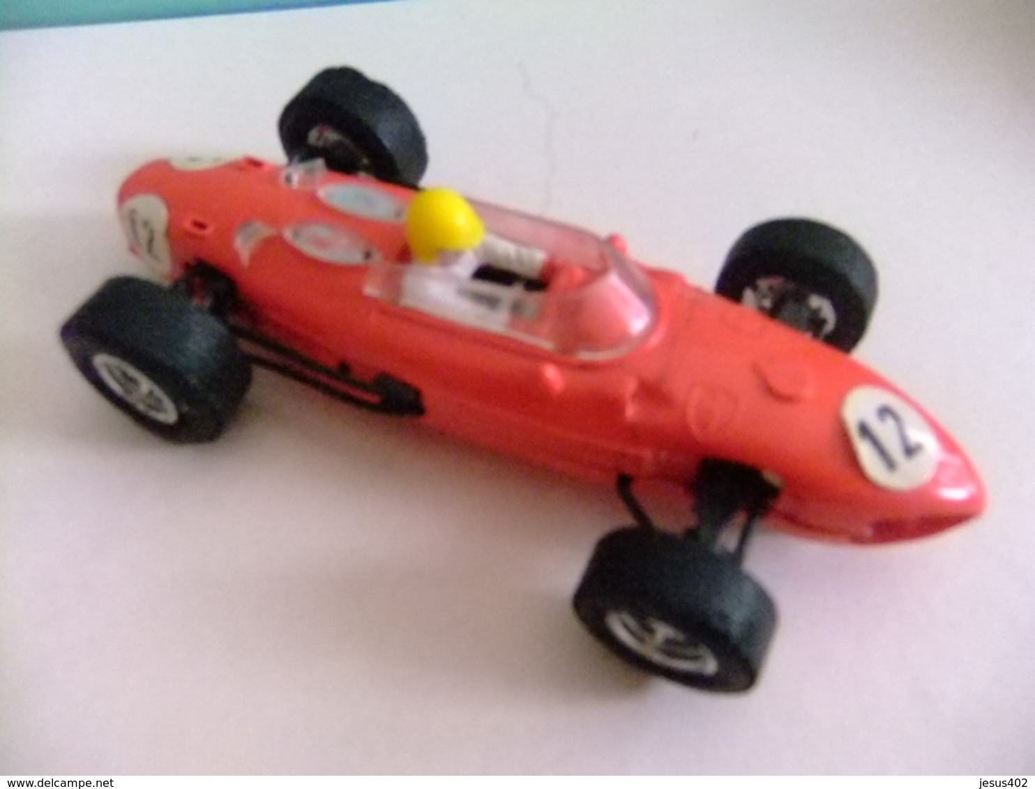 SCALEXTRIC Triang FERRARI 156 Rojo N 12 Guia Movil - Autorennbahnen