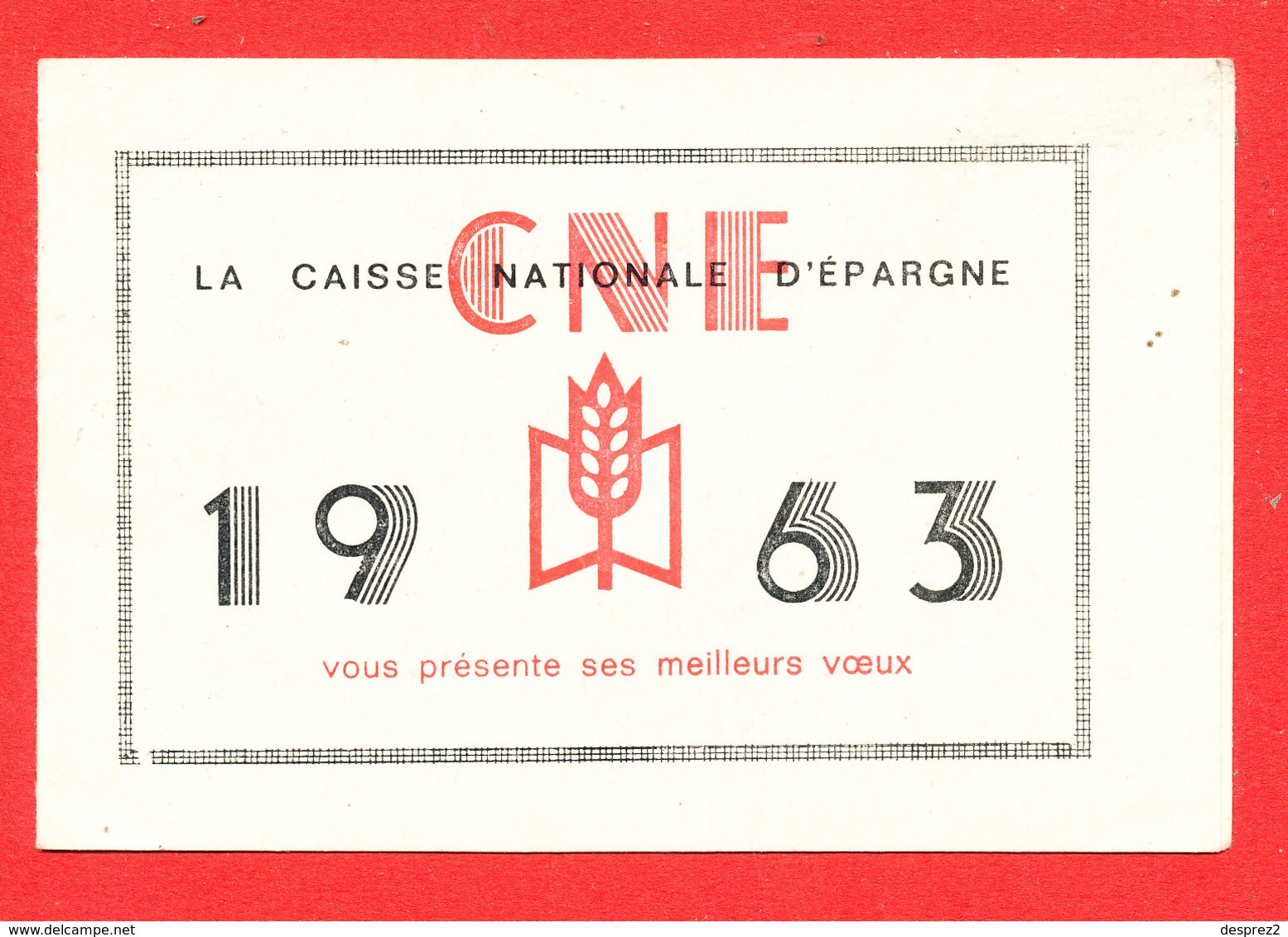 CALENDRIER CAISSE EPARGNE 1963  * Format 12 Cm X 8 Cm - Petit Format : 1961-70