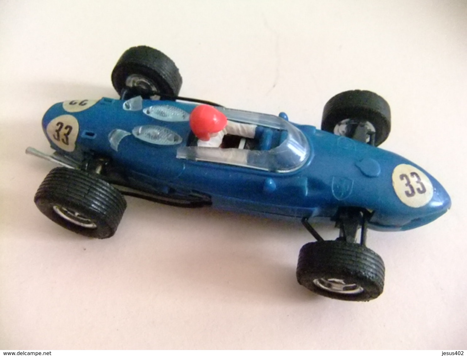 SCALEXTRIC Triang FERRARI 156 Azul N 33 Guia Movil - Circuiti Automobilistici