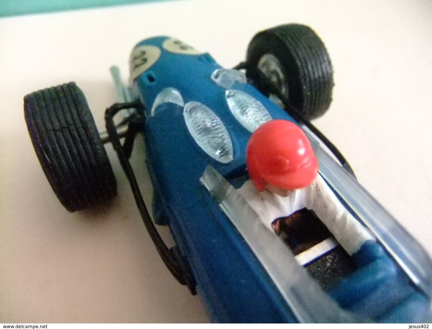 SCALEXTRIC Triang FERRARI 156 Azul N 33 Guia Movil - Circuitos Automóviles