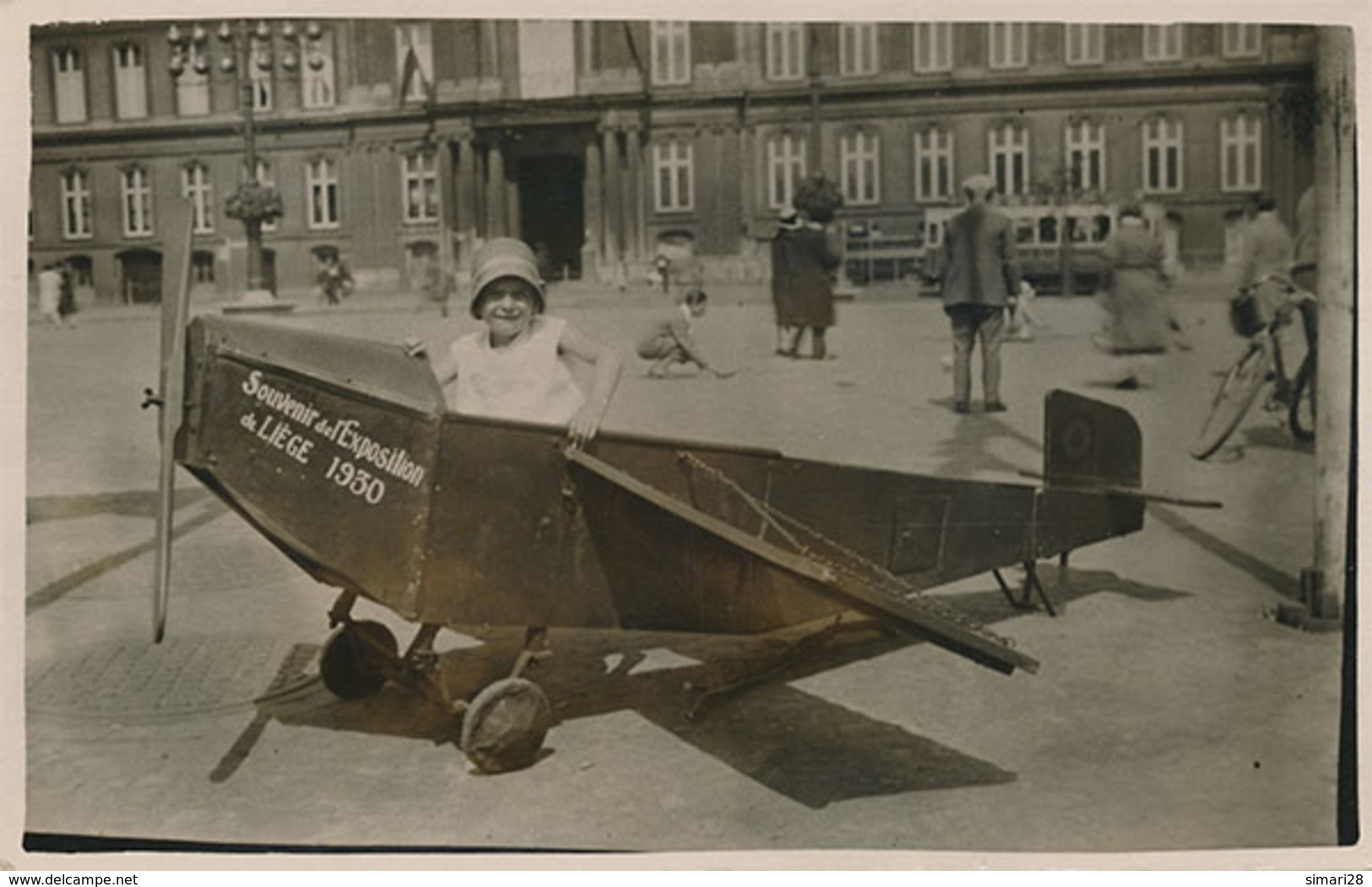 LIEGE - CARTE PHOTO - SOUVENIR DE L'EXPOSITION DE LIEGE 1930 - (AVION) - Liege