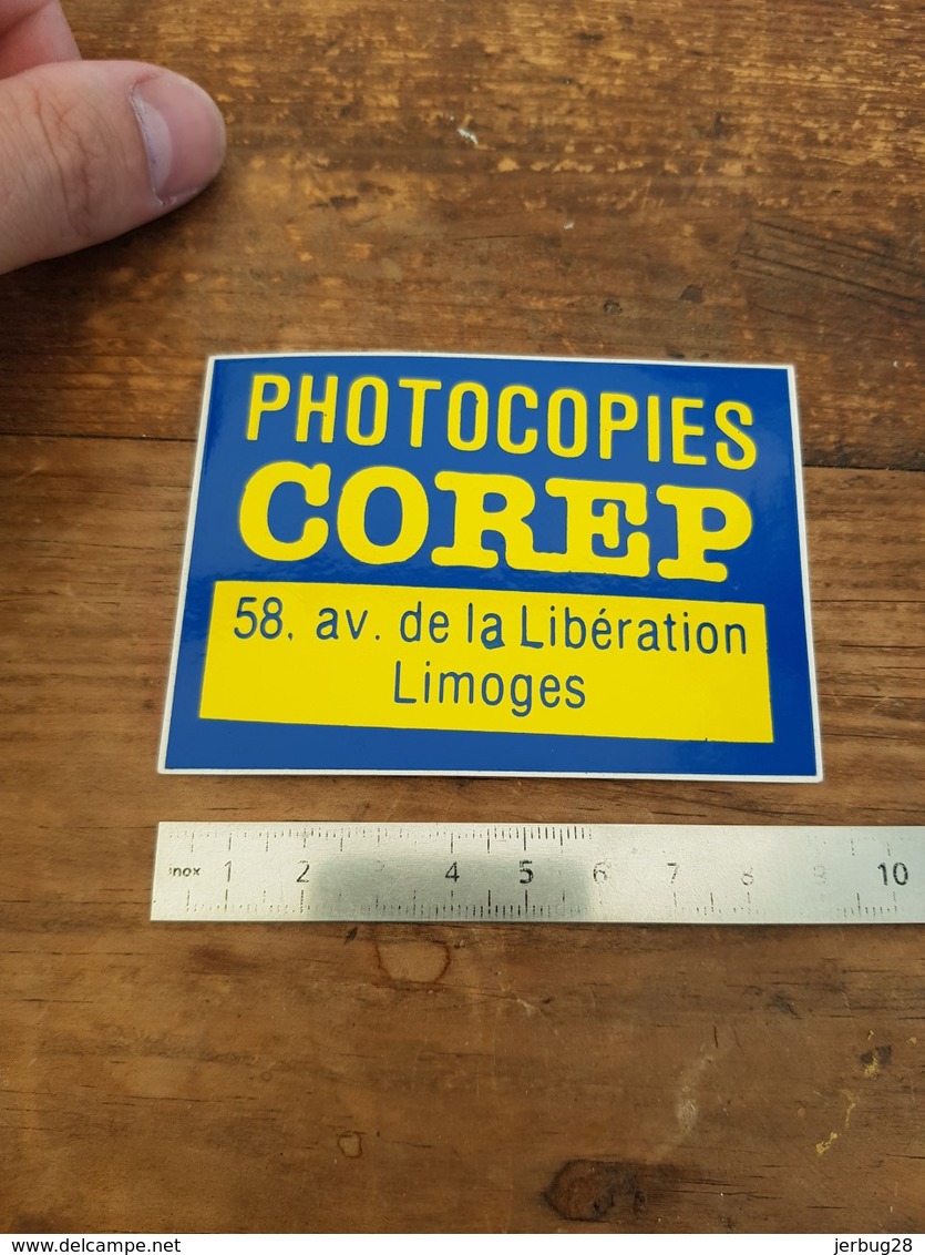 Sticker Autocollant Ancien - Photocopies Corep - Limoges - Autocollants