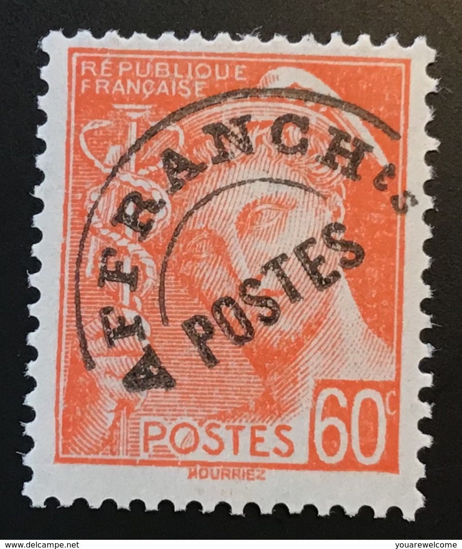 France Préoblitérés Yv. 83 B VARIÉTÉ „PETIT T“ ** LUXE Neuf Sans Charniére, 1938-41 Type Mercure 60c (MNH VARIETY) - 1893-1947