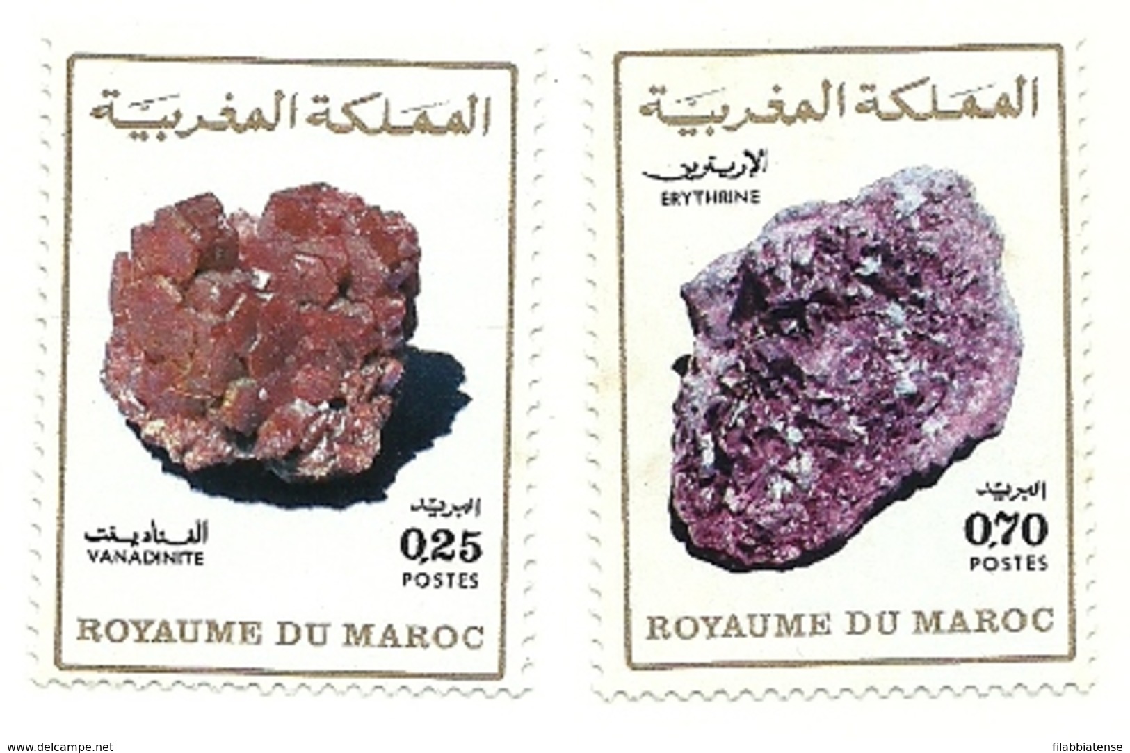 1974 - Marocco 698/99 Minerali - Mineralien