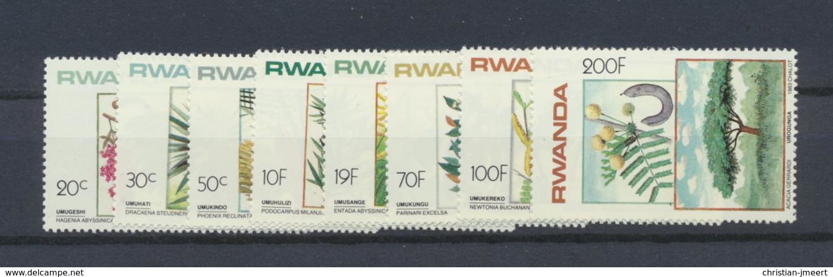 RWANDA Série Arbres De 1984  COB 1186/93 MNH XXX - Neufs