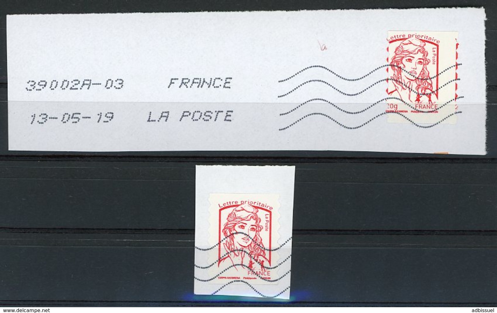 Variété Du N° 1214 / Impression Décalée & Timbre Voisin Visible / Marianne De Ciappa Et Kawena. - Used Stamps