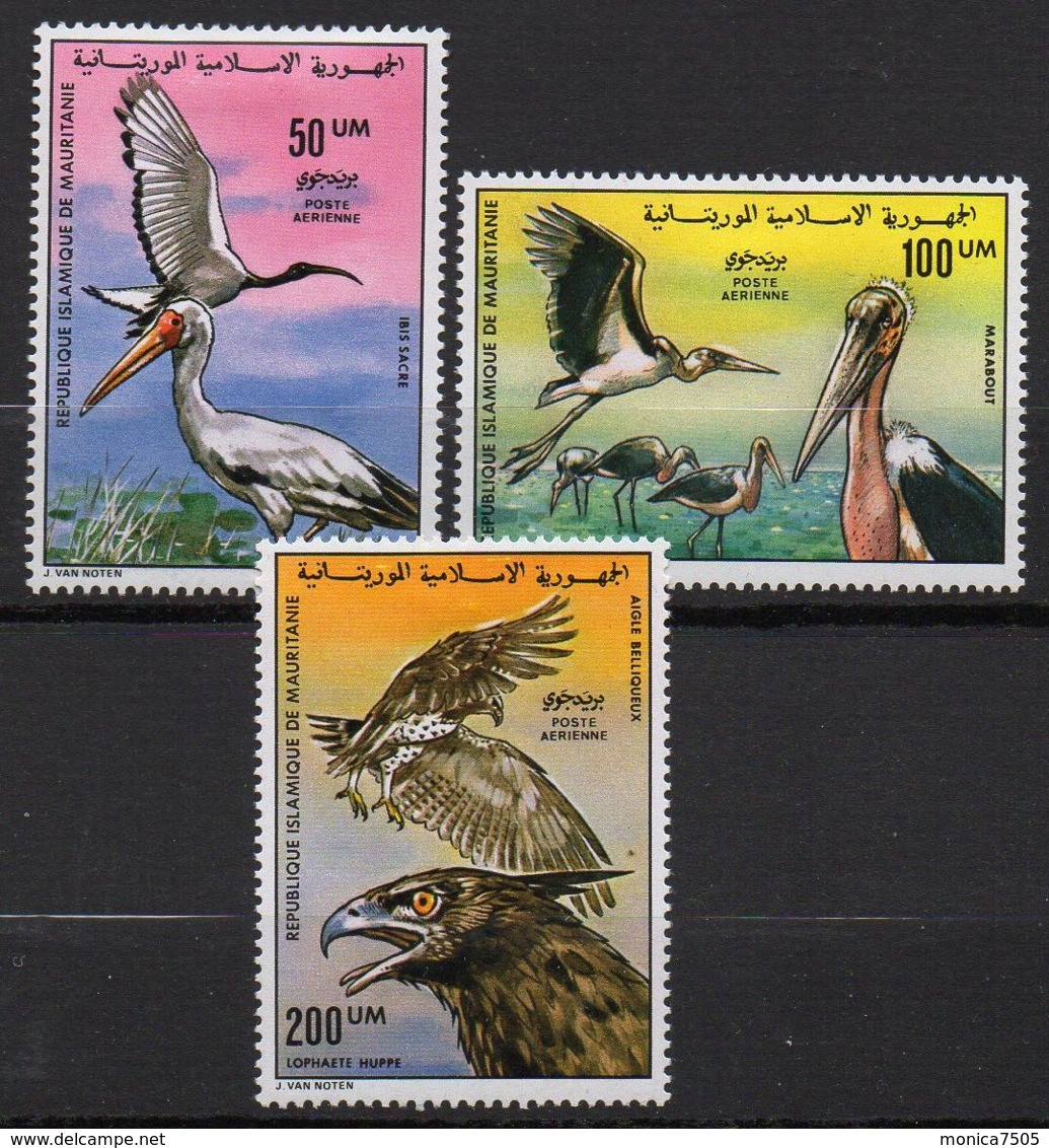 MAURITANIE (  AERIEN  ) : Y&T  N°  172/174  TIMBRES   NEUFS  AVEC  TRACE  DE  CHARNIERE . - Mauritanië (1960-...)