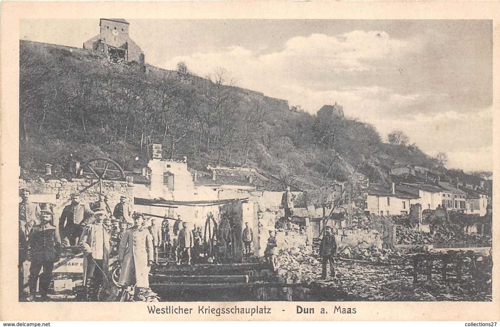 55-DUN- A MAAS, WESTLICHER KRIEGSSCHAUPLTZ - Dun Sur Meuse