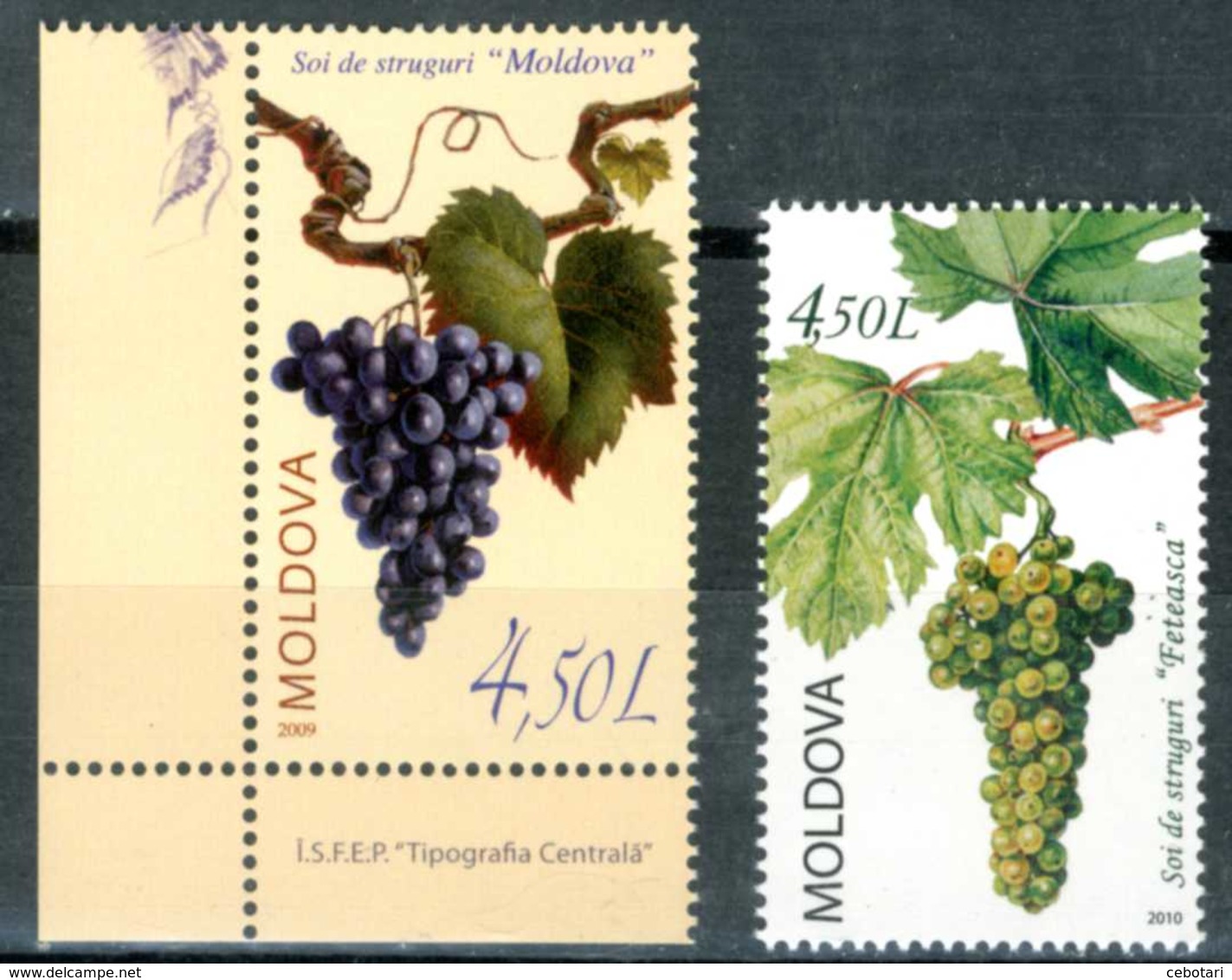 MOLDAVIA / MOLDOVA 2009/2010** - Viticulture -  2 Val. MNH, Come Da Scansione. - Wijn & Sterke Drank