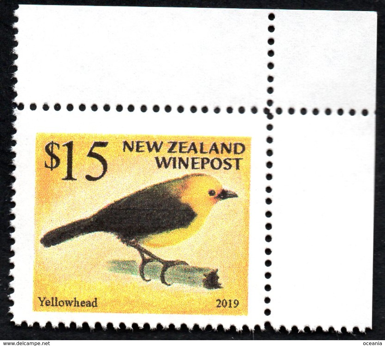 New Zealand Wine Post Small Birds Yellowhead Issue. - Other & Unclassified