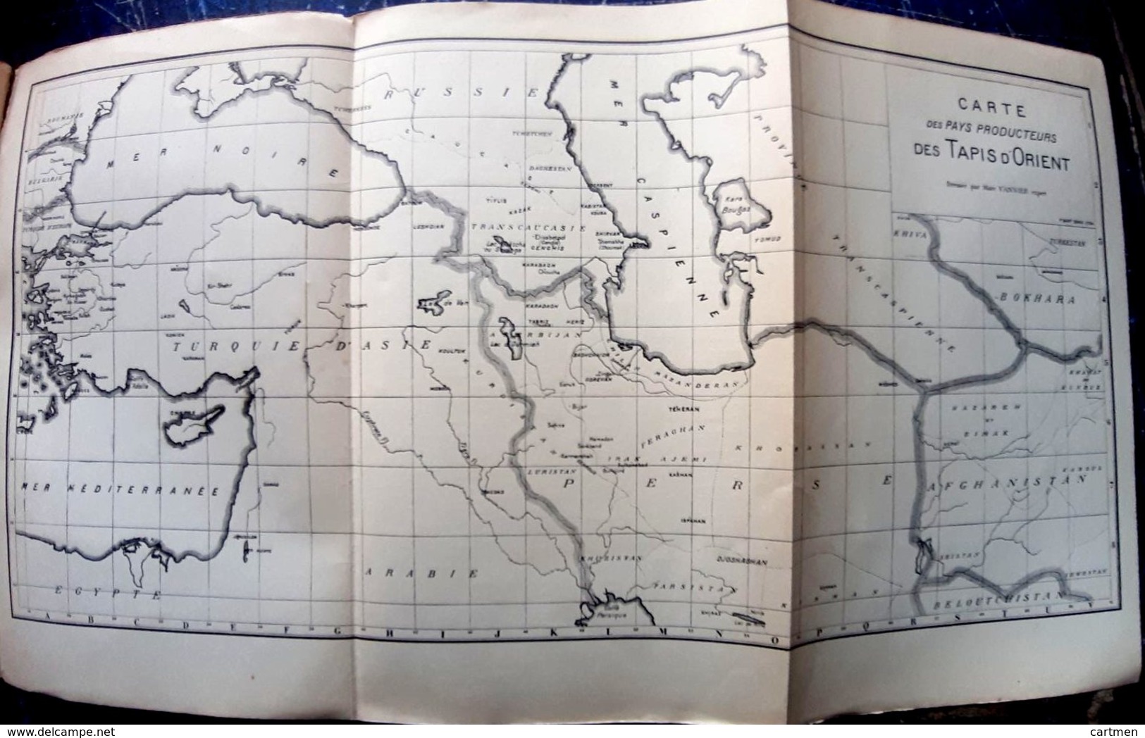 TAPIS METIERS MARC VANNIER LE TAPIS D'ORIENT PRECIEUX OUVRAGE REDIGE PAR UN EXPERT UNE CARTE ET UN INDEX 1922 - Tapijten