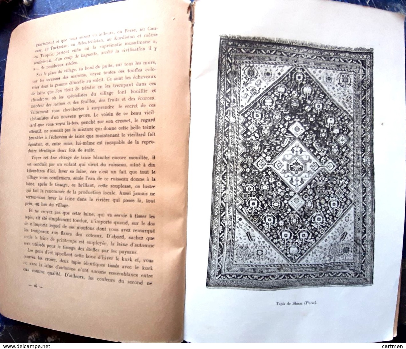 TAPIS METIERS MARC VANNIER LE TAPIS D'ORIENT PRECIEUX OUVRAGE REDIGE PAR UN EXPERT UNE CARTE ET UN INDEX 1922 - Rugs, Carpets & Tapestry