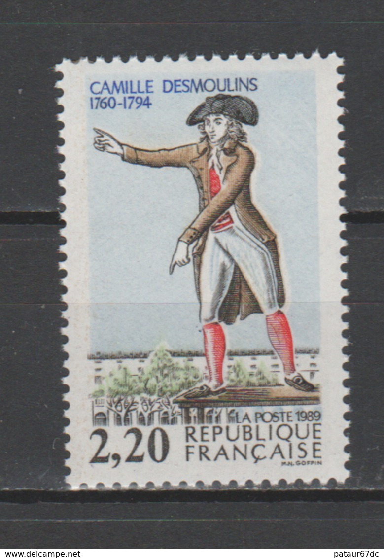 FRANCE / 1989 / Y&T N° 2594 ** : "Bicentenaire De La Révolution" (Camille Desmoulins) - Gomme D'origine Intacte - Nuovi