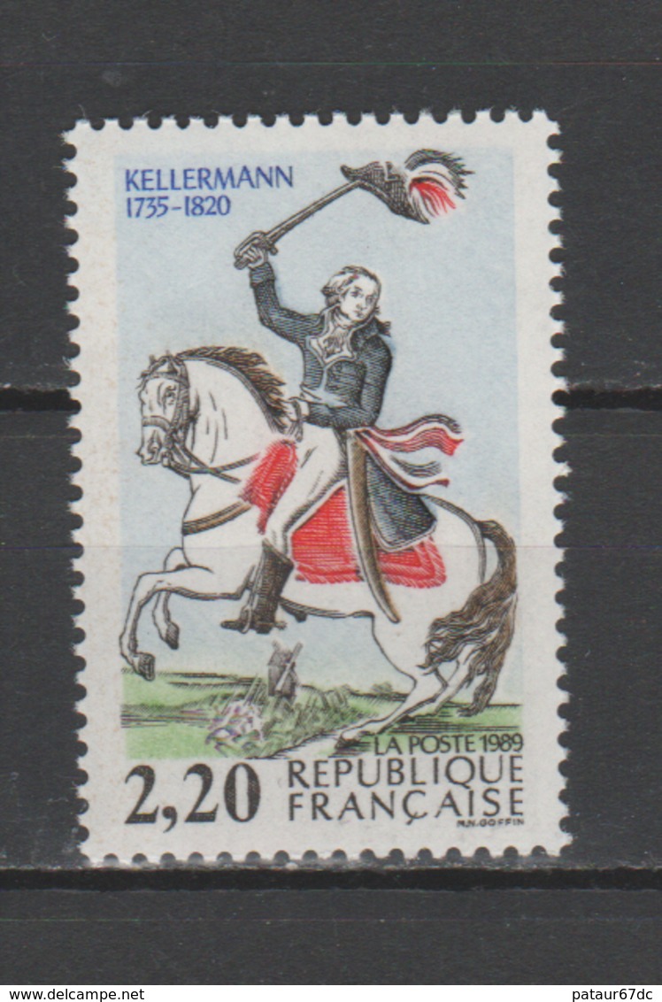 FRANCE / 1989 / Y&T N° 2595 ** : "Bicentenaire De La Révolution" (François-Christophe Kellermann) - Gomme D'origine - Unused Stamps