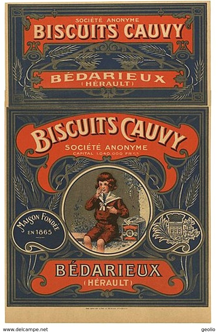 Bédarieux (34)- Biscuiterie Cauvy (Edition à Tirage Limité) - Bedarieux