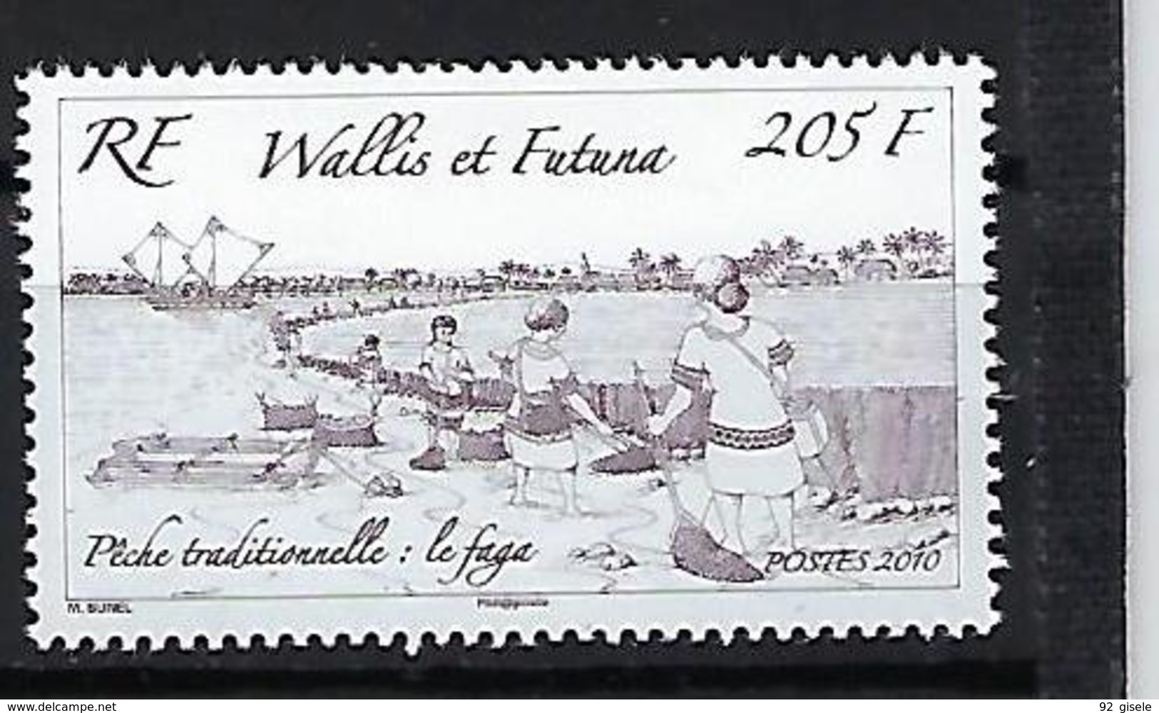 Wallis YT 741 " Pêche Traditionnelle " 2010 Neuf** - Unused Stamps