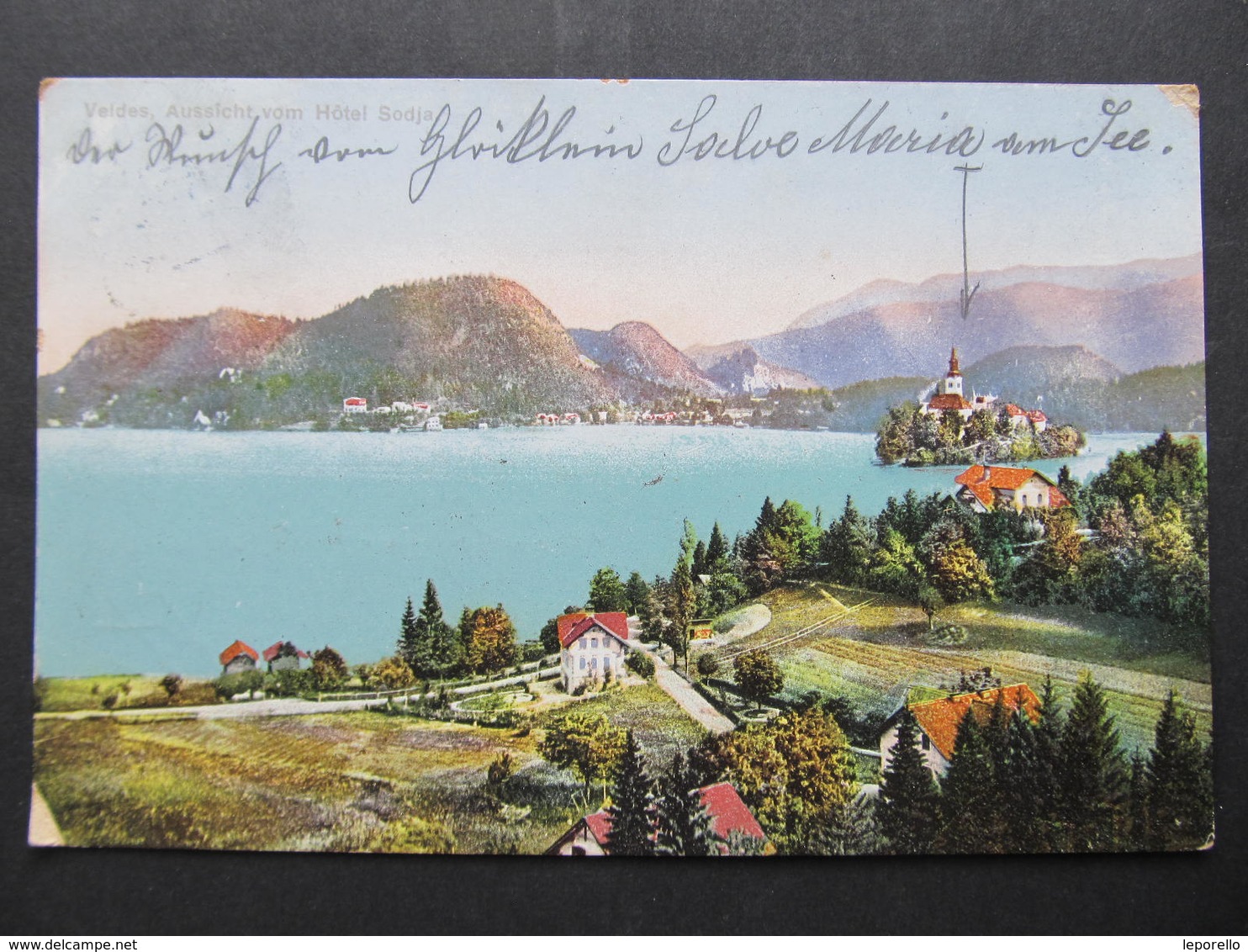 AK BLED VELDES Hotel Sodja 1914 // D*38981 - Slowenien