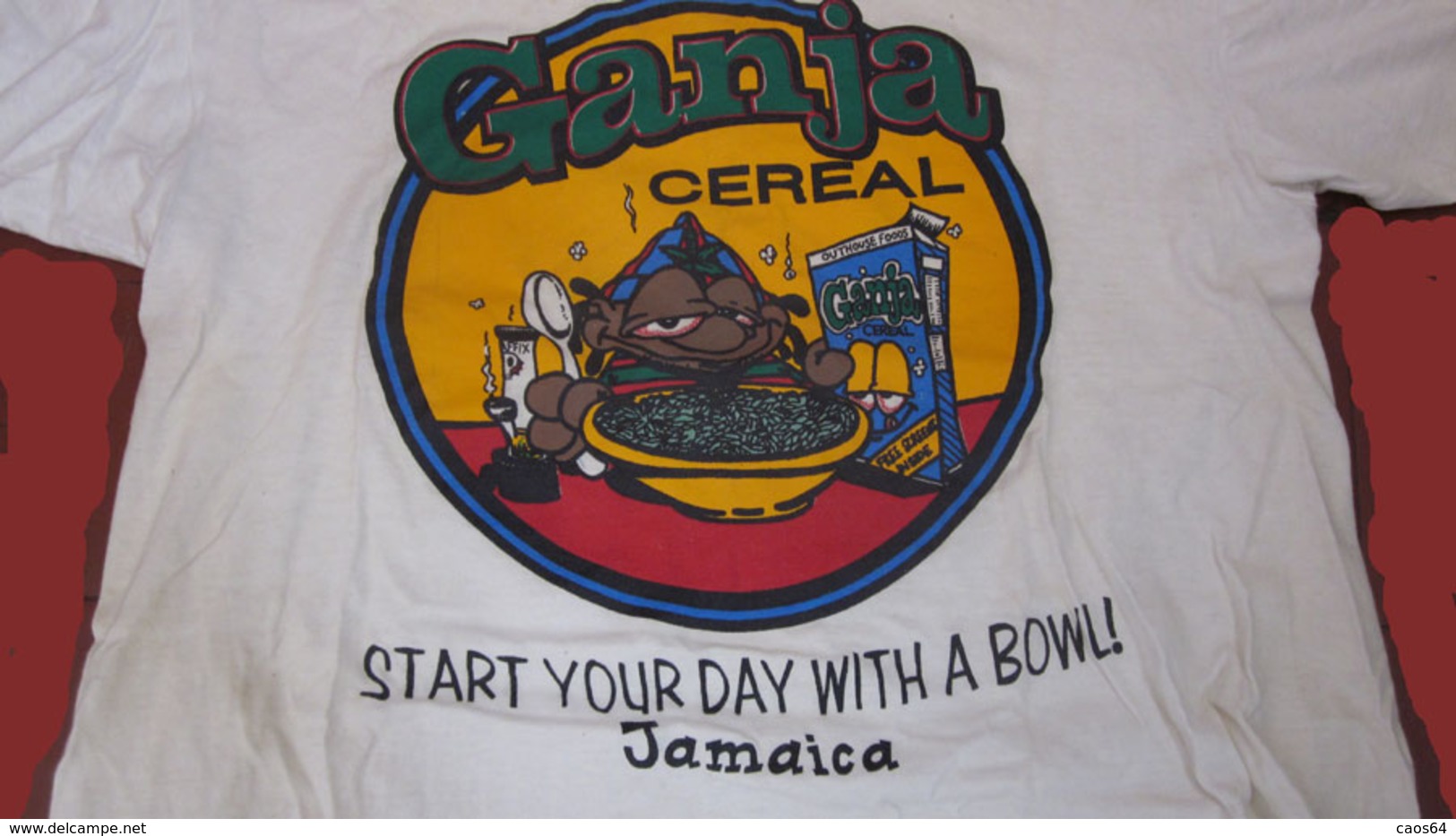 GANJA CEREAL START YOUR WITH A BOWL! JAMAICA T-SHIRT - Altri & Non Classificati