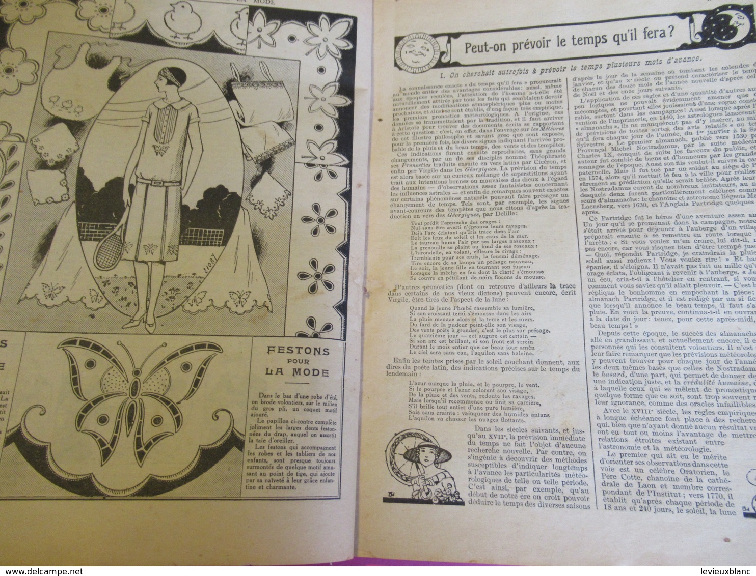 Almanach Du Petit Echo De La Mode/ Le Grand Almanach Du Foyer Et De La Famille Française/  1928              LIV163 - Fashion