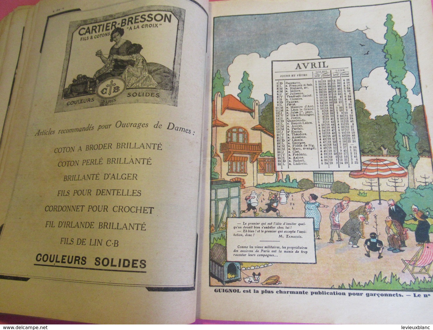 Almanach du Petit Echo de la Mode/ Le grand Almanach du Foyer et de la Famille française/  1928              LIV163