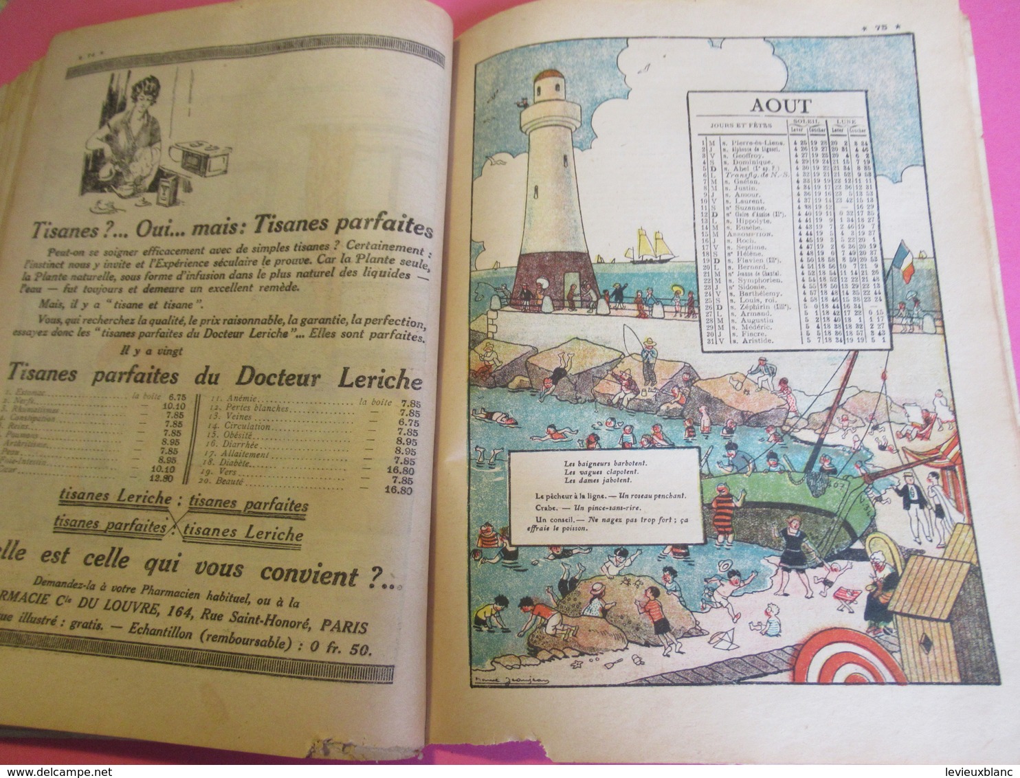 Almanach du Petit Echo de la Mode/ Le grand Almanach du Foyer et de la Famille française/  1928              LIV163