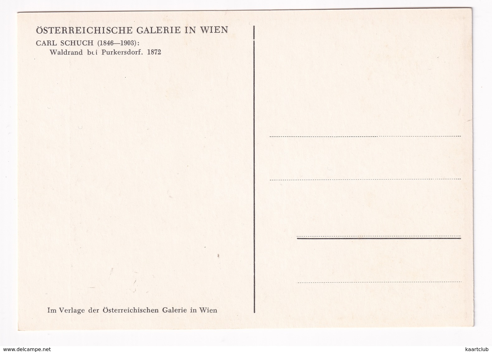 Wien: 'Waldrand Bei Purkersdorf' (Carl Schuch)  - Österreichische Galerie - Museums