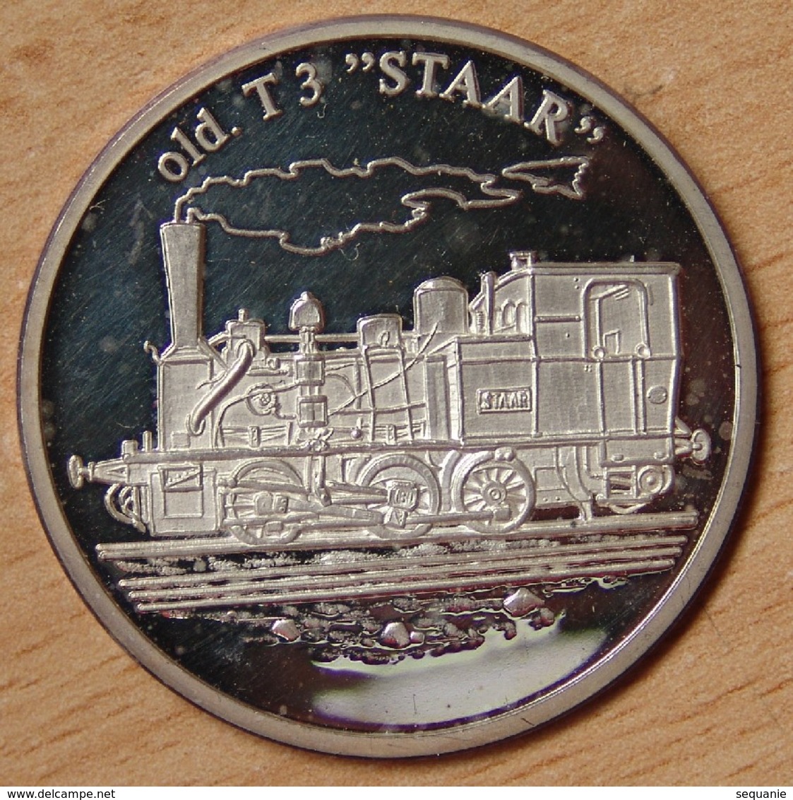 Médaille Transport Ferroviaire, Locomotive Old T3 "STAAR" - Professionnels / De Société