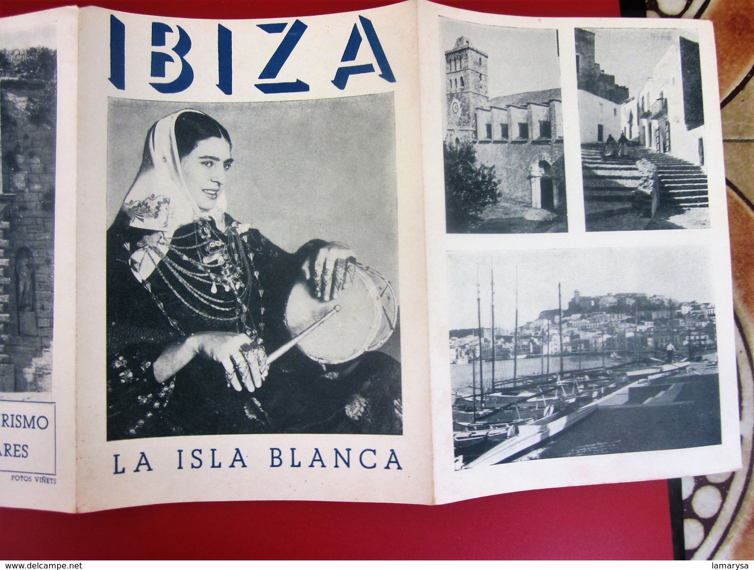 1948 GUIA TURISTICA DE IBIZA ISLA BLANCA ESPAÑA--GUIDE TOURISTIQUE IBIZA L'ÎLE BLANCHE  ESPAGNE - Cuadernillos Turísticos