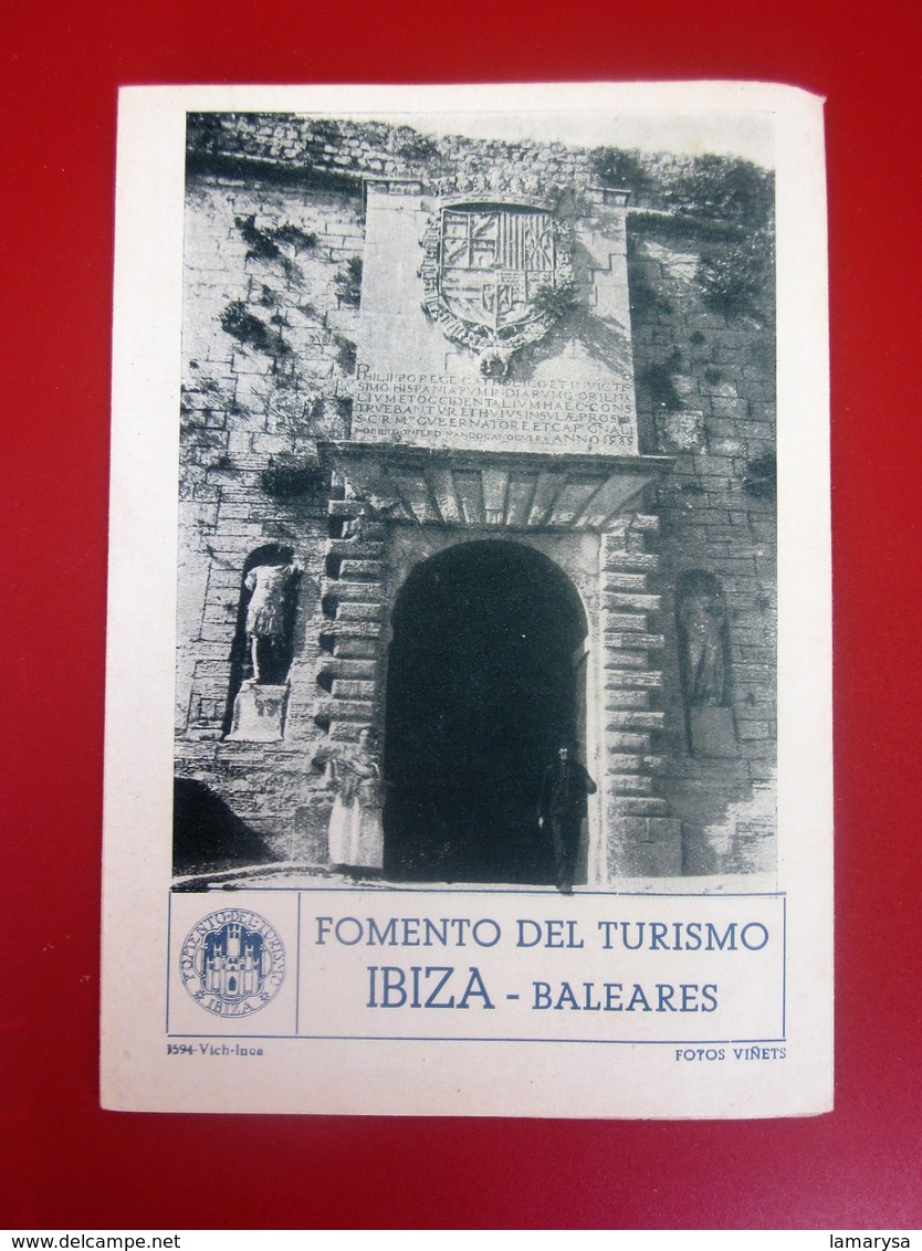 1948 GUIA TURISTICA DE IBIZA ISLA BLANCA ESPAÑA--GUIDE TOURISTIQUE IBIZA L'ÎLE BLANCHE  ESPAGNE - Cuadernillos Turísticos