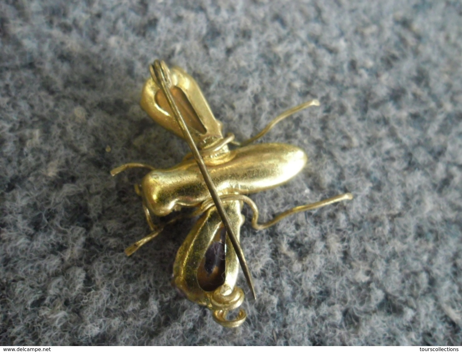 BROCHE VINTAGE INSECTE ABEILLE ? - Poids 9 Grammes - Fermeture Non Sécurisé - Brooches