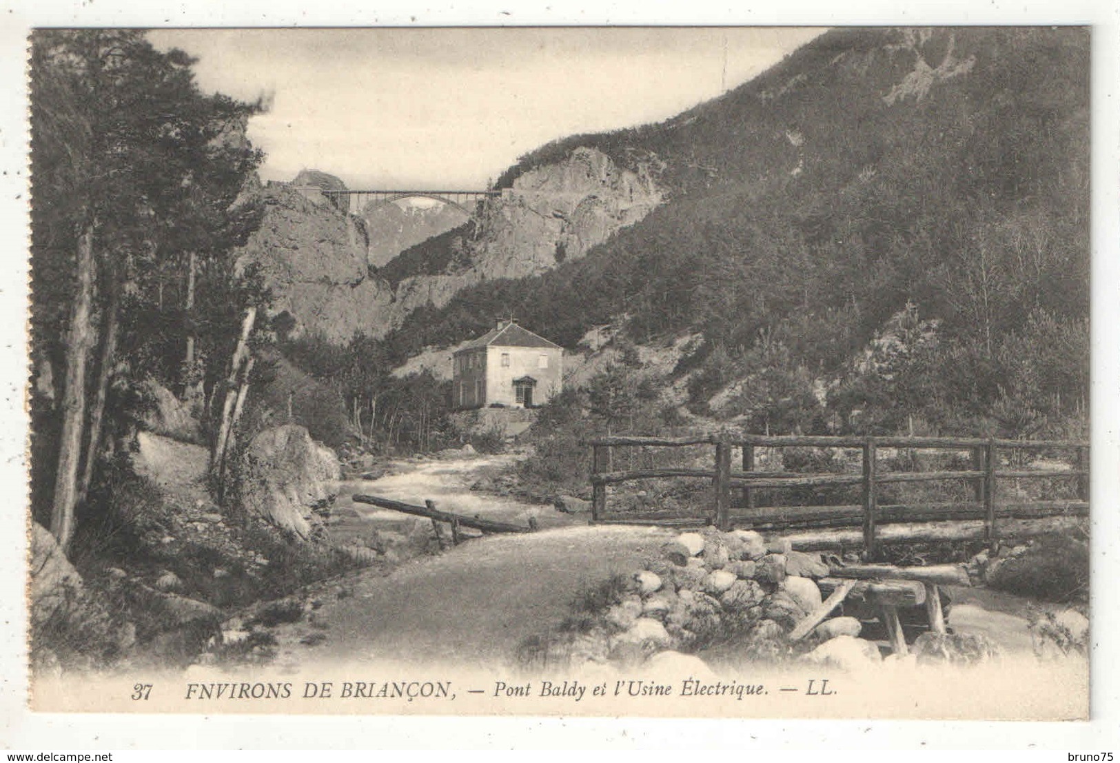 05 - Environs De Briançon - Pont Baldy Et L'Usine Electrique - 1908 - Autres & Non Classés