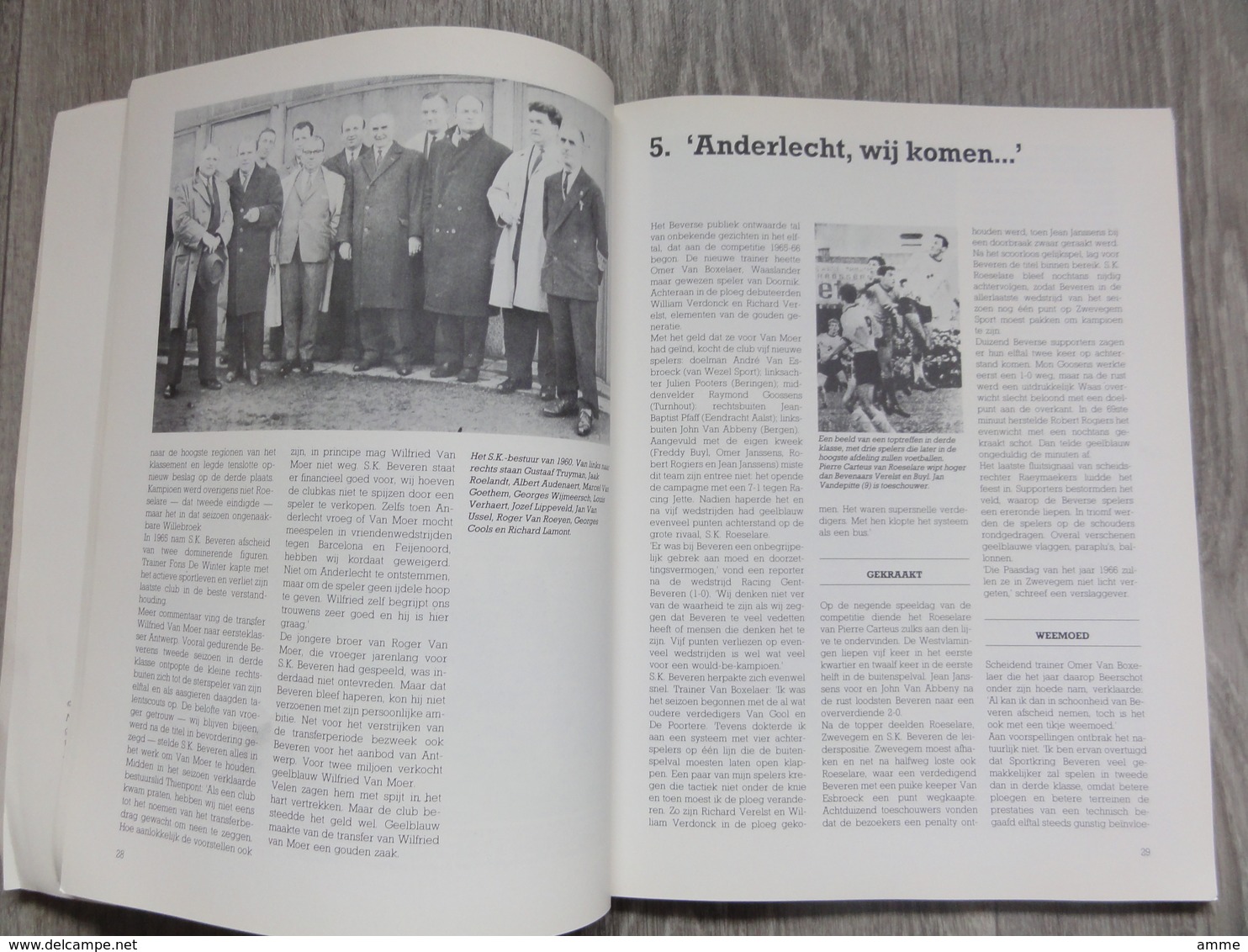 S.K. Beveren  * (Voetbal Sport Boek)  *  50 Jaar S.K. Beveren, Een Sprookje In Geel En Blauw (Ben Herremans) - Autres & Non Classés