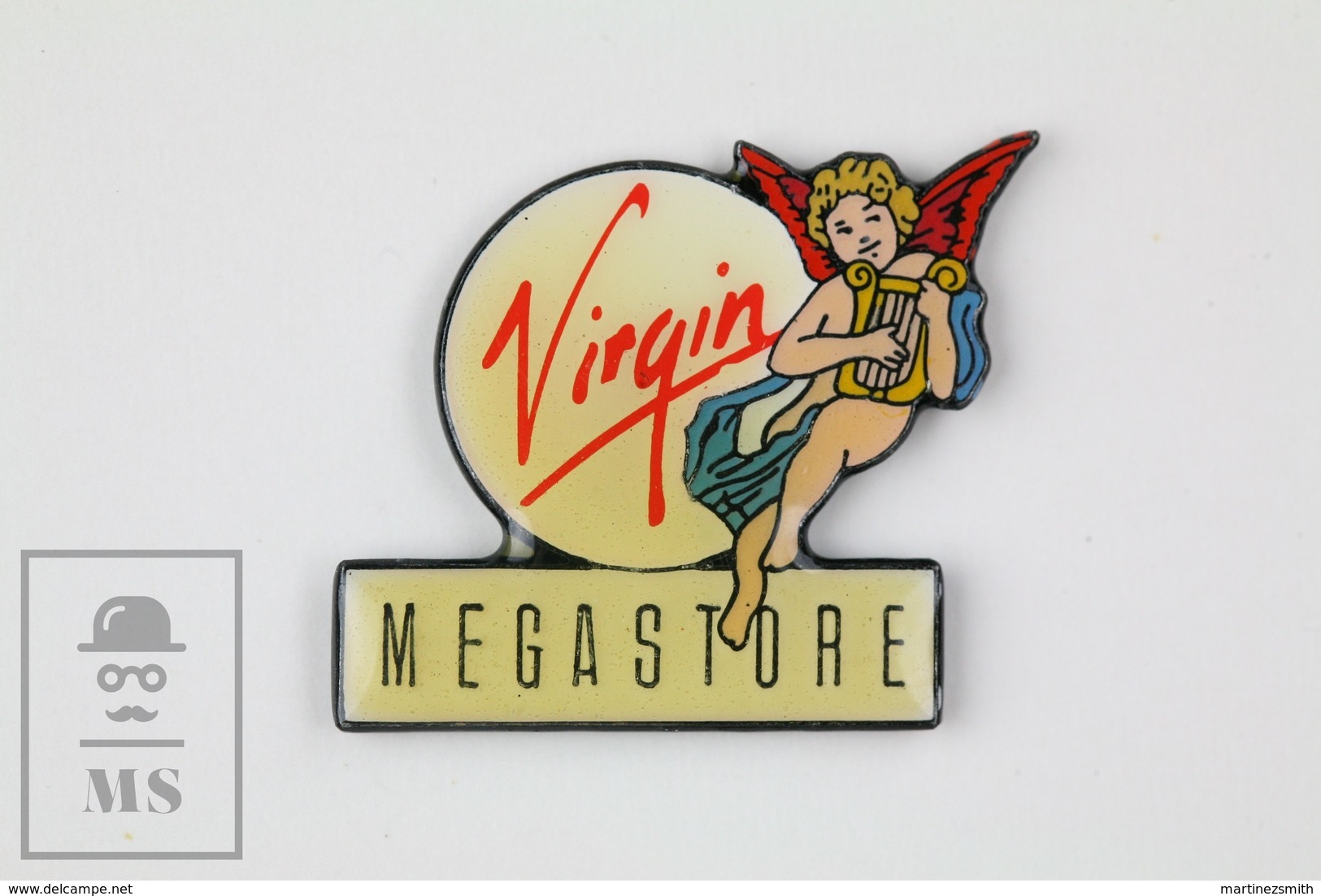 Virgin Megastore Vintage Music Advertising Pin Badge - Música