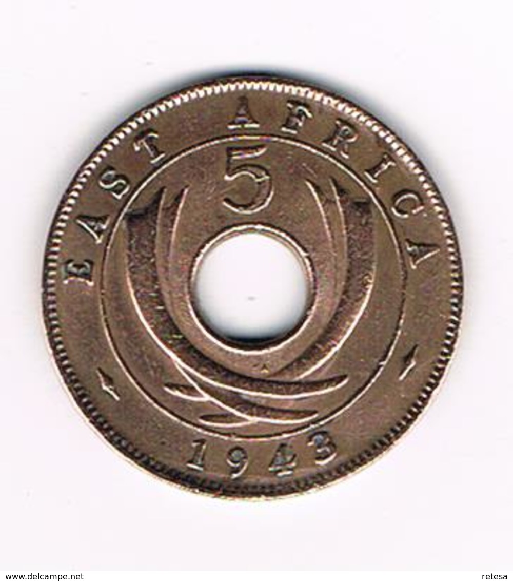 //  EAST  AFRICA  5 CENTS   1943 - Colonies