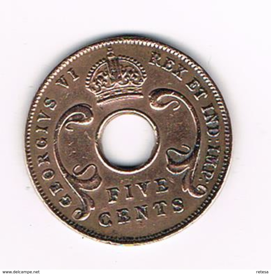 //  EAST  AFRICA  5 CENTS   1943 - Colonies