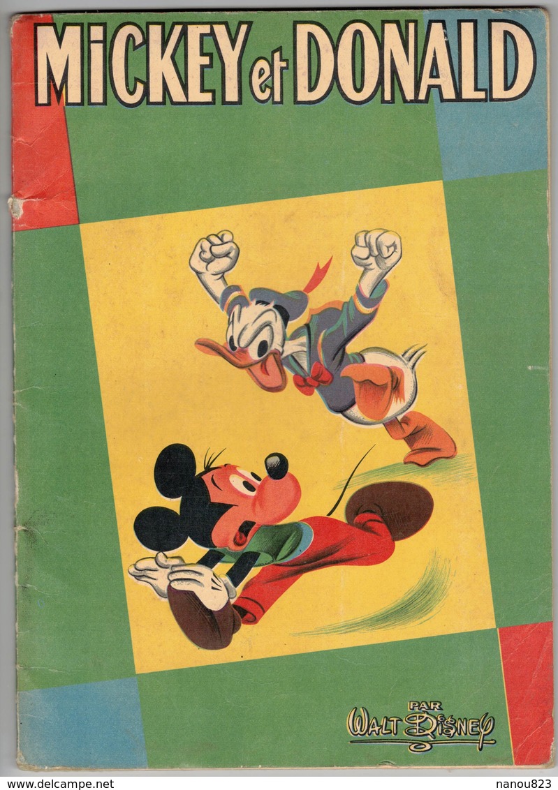 Avec Couverture Semi Cartonnée Vieille Edition Non Datée : MICKEY Et DONALD Par Walt Disney Oncle Harpagon Edicocq Lang - Disney