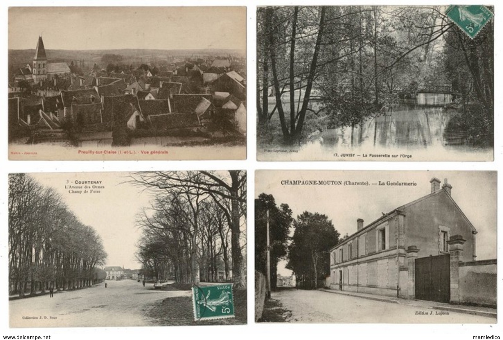 108 CP. Cartes Ordinaires En Bon état, Ayant En Majorité Voyagé. Prix De Départ 5 Euros.Toutes Sont Scannées. Lot N° 38 - 100 - 499 Postcards