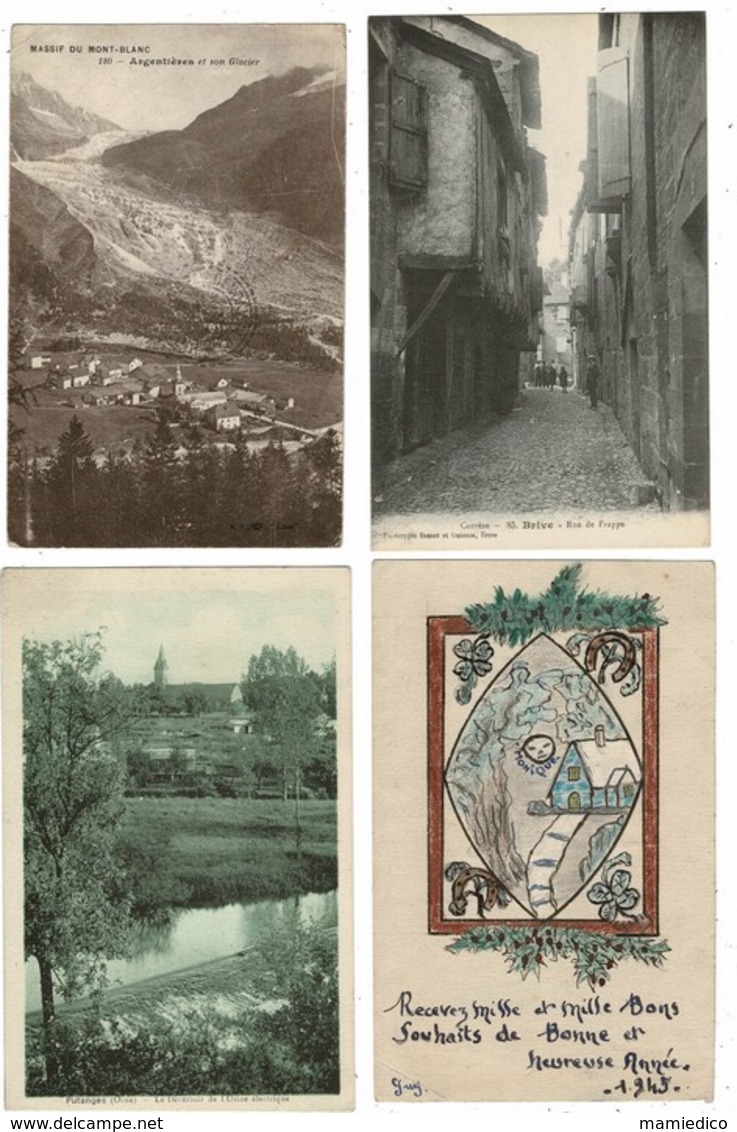 108 CP. Cartes Ordinaires En Bon état, Ayant En Majorité Voyagé. Prix De Départ 5 Euros.Toutes Sont Scannées. Lot N° 38 - 100 - 499 Postcards